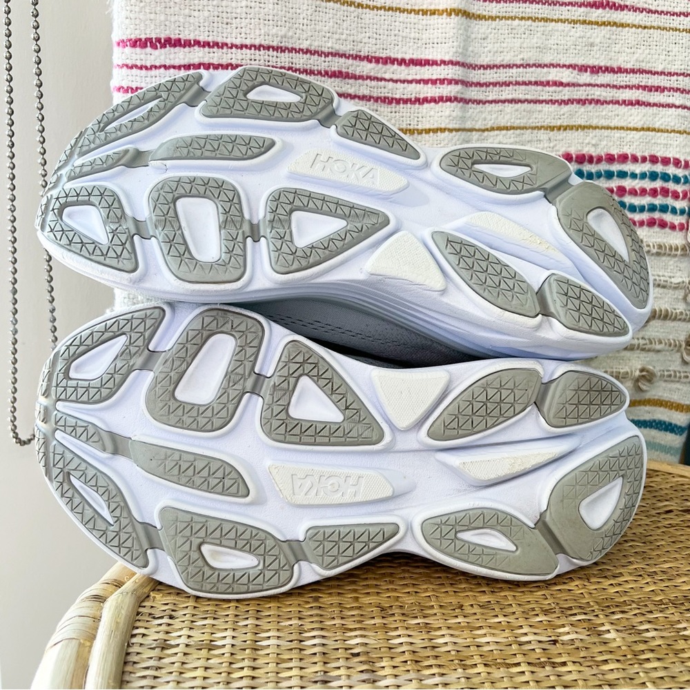 Hoka One One Bondi 8 Harbor Mist Lunar Rock Road-Running Sneakers Women’s 10 - Picture 7 of 9